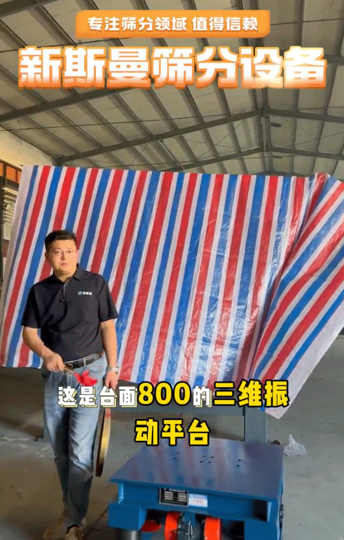 6台振动电机的三维振动平台